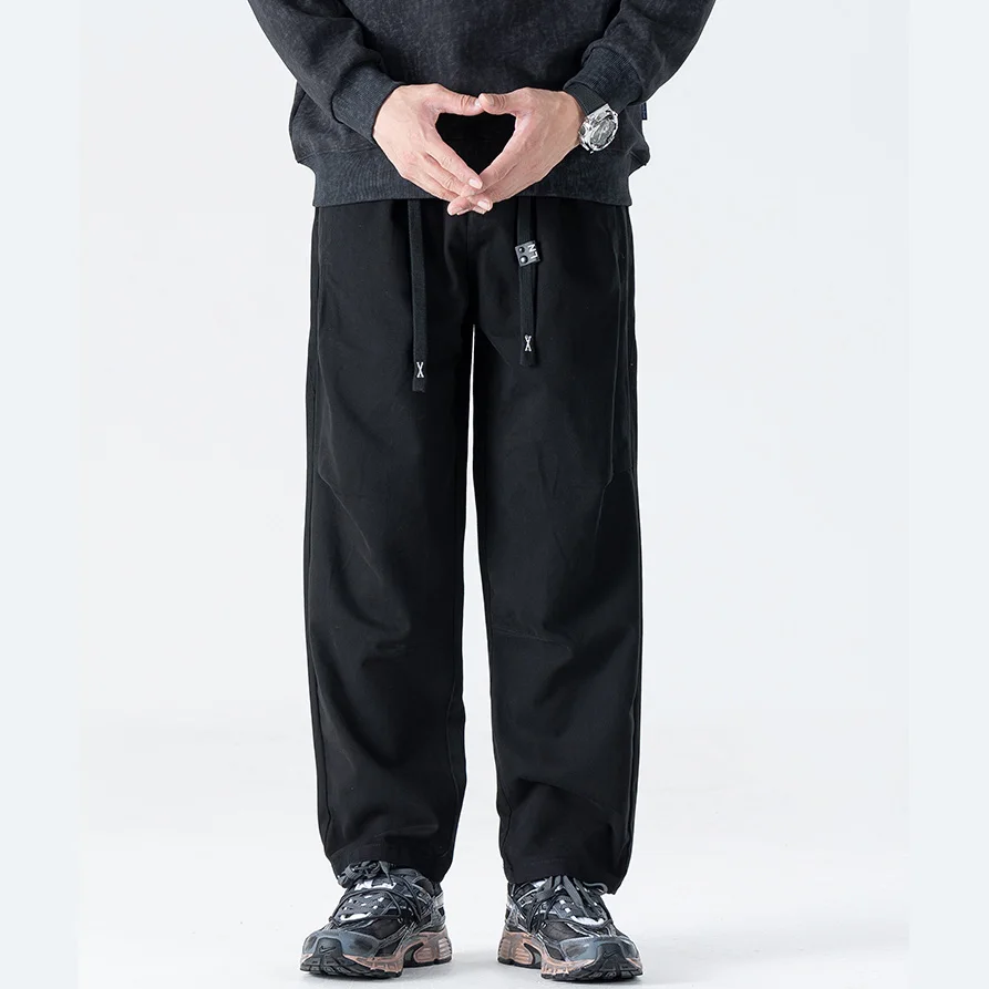 Cityboy tamanho grande macacão calças das mulheres dos homens streetwear fashio casual solto plus size perna larga calças de carga harem