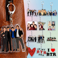 Big Time Rush Brt Keychain Keyrings for Accessories Bag Key Chain Ring Jewelry Music James Maslow Fans Gifts for Friends