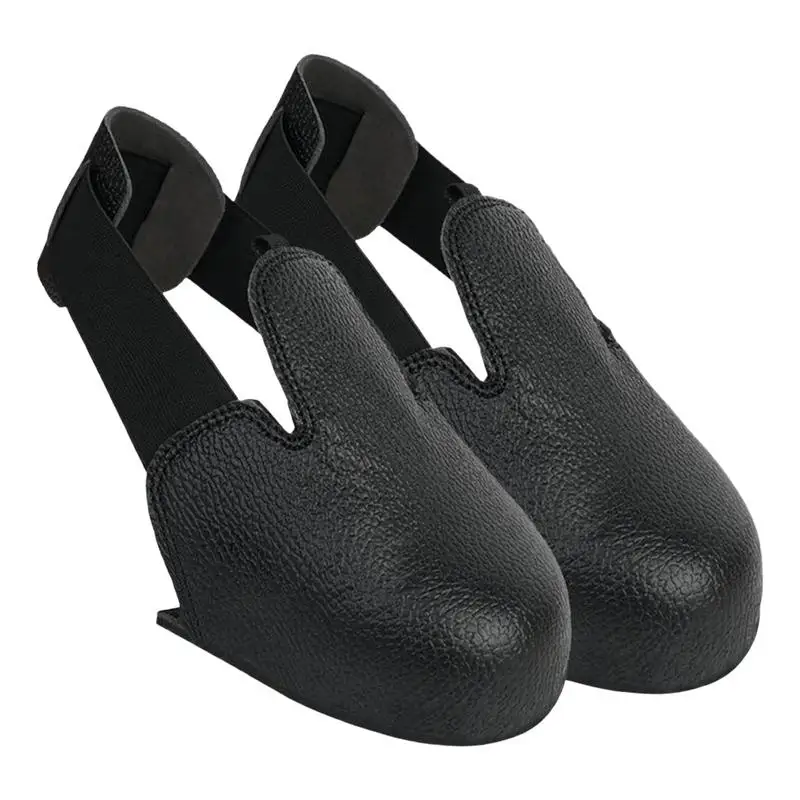 

Steel Toe Covers for Shoes Anti-smash 1 Pair Protective Steel Toe Caps Foot Supports With Elastic Straps for Protection