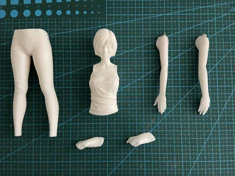 1/5 Die Cast Resin Figure Model Assembly Kit Sling Girl Figure Model DIY Toy Kit Unpainted Free Shipping