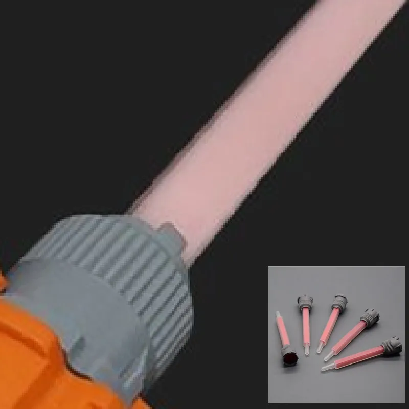 

5pcs 10:1 Epoxy Mixing Nozzle Tip Resin Static Mixer Gun Applicatior 1:10 AB Epoxies Square Nozzles for 50ml 10:1 Dual Cartridge