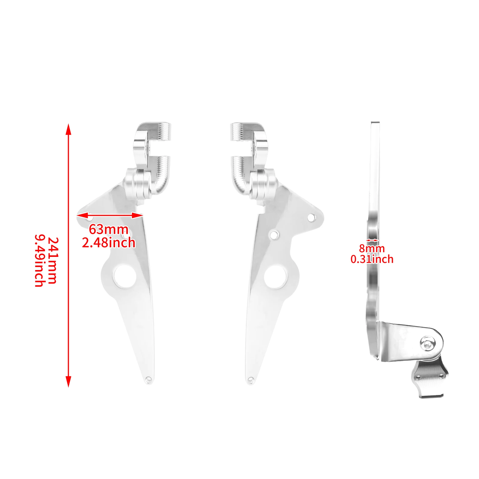 Motorcycle Driver Footrest Bracket Highway Foot Peg Mount For Indian 14-Up Roadmaster Challenger Chief Chieftain Pursuit Vintage
