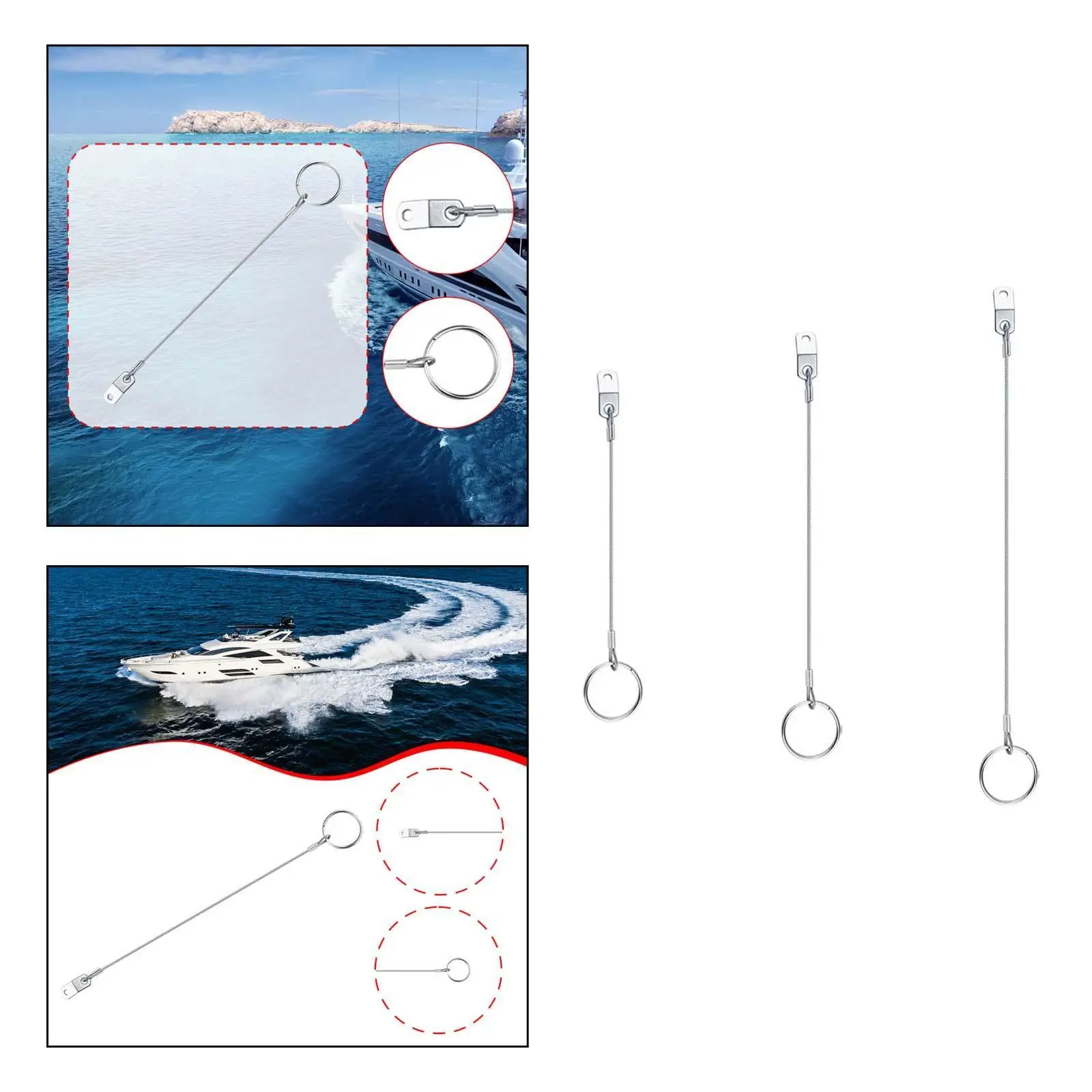 

Морской быстроразъемный штифт из нержавеющей стали 316, ремешок для верхнего штифта бимини