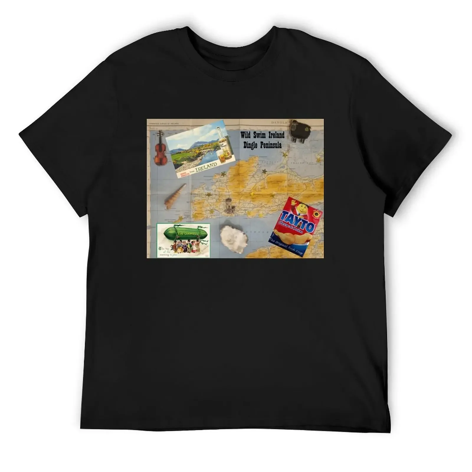 Swim Wild in Ireland along the Dingle Peninsula T-Shirt plus sizes summer top custom shirt mens white t shirts