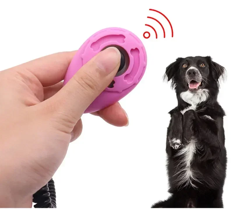 Clicker für das Training von Haustieren mit Handschlaufe, einstellbarer Klicker mit variabler Lautstärke, tragbares Trainingsgerät mit Schlüsselanhänger für Hunde, Katzen, Vögel und Pferde. – Detail 9