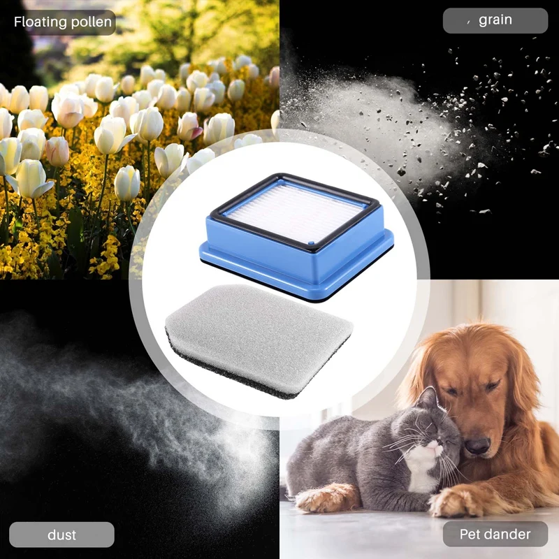 Substituição hepa filtro para aspirador de pó, peças sobressalentes para ethernet q6 q7 q8 wq61/wq71/wq81