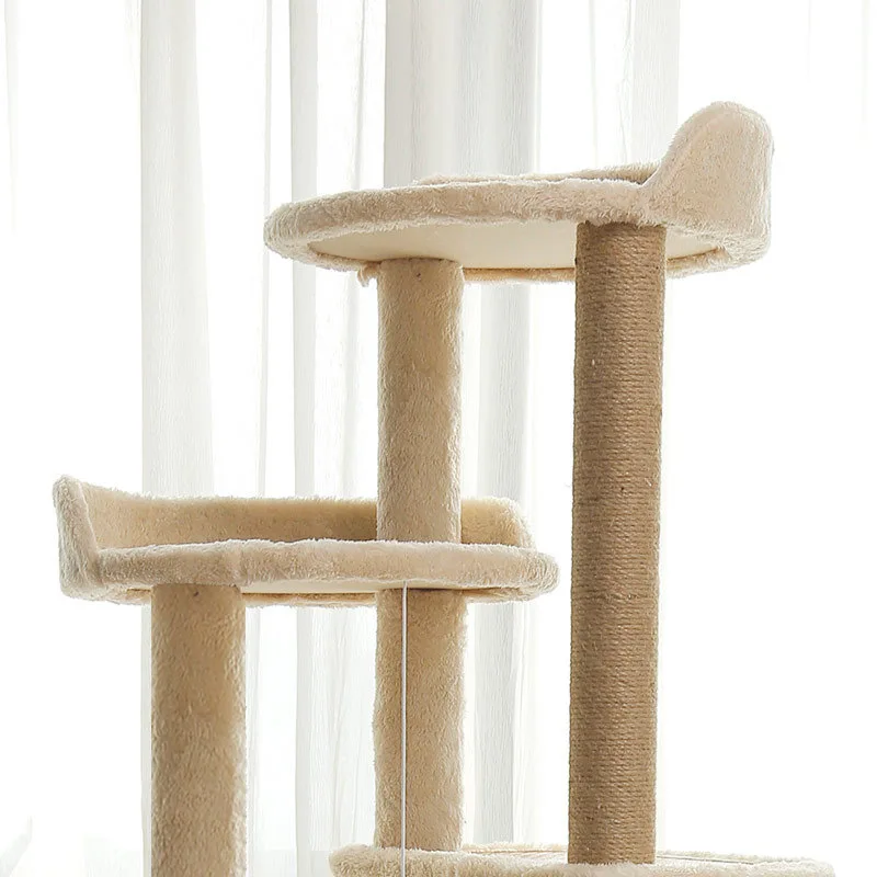 

Sisal Cat Tree Cat Nest Multi layer Cat Crawl Frame Fun Hammock Cat Grab Pillar Integrated Cold Bed Pet Foreign Trade