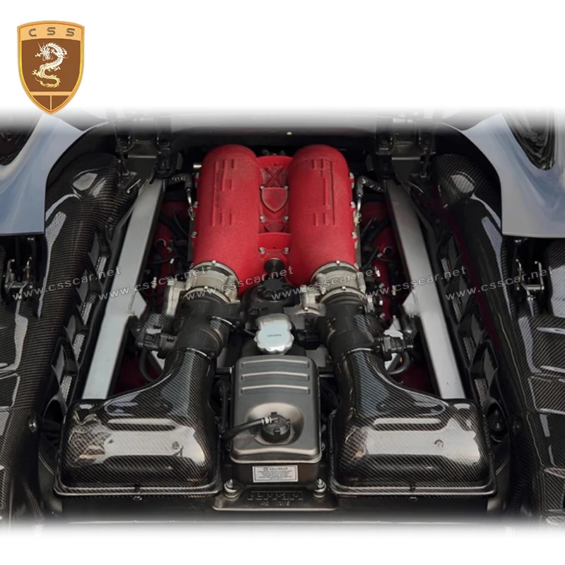 

Car Interior Trim Styling Air Intake Box For Ferrari F430 OEM Style Carbon Fiber Replacement Engine Cover Auto Accessory