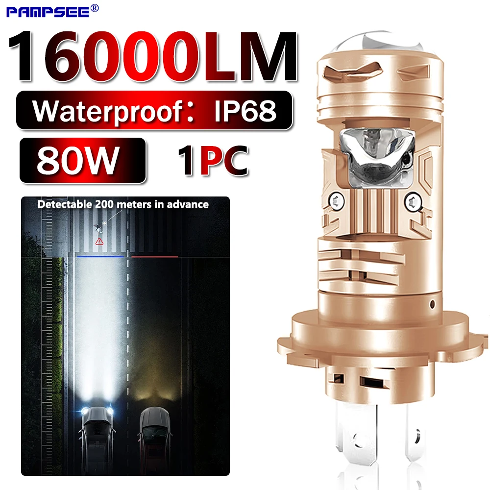 H4 Motorcycle Led H…