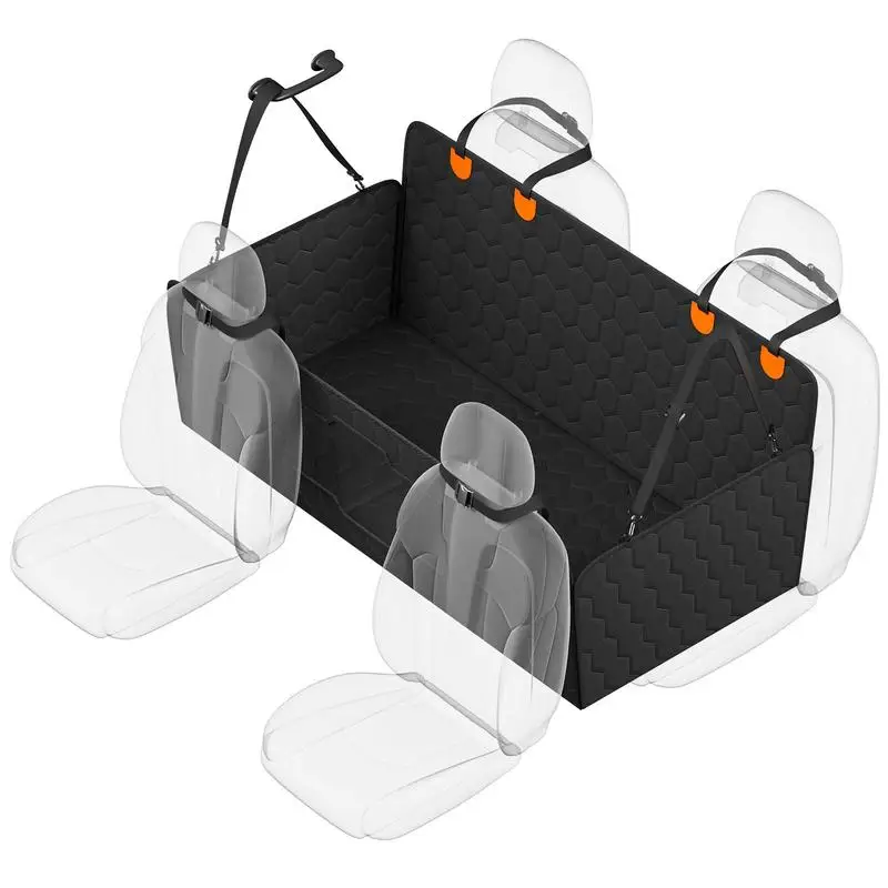 

54 x 25.6 in Dog Car Seat Cover for Back Seat Waterproof 600D for Cars