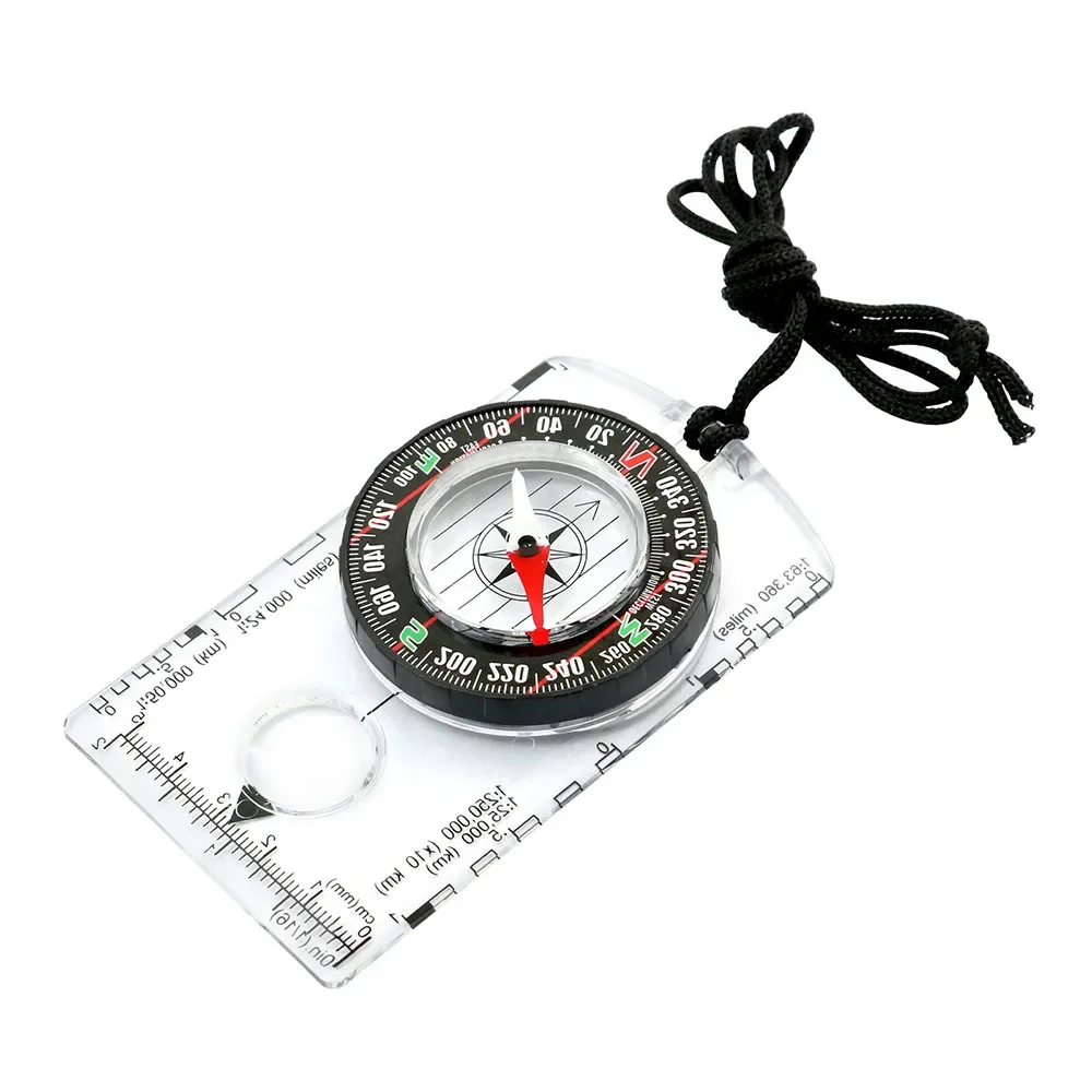 Waterproof Compass Outdoor Gadget Navigation Hiking Compass Camping Orienteering Backpacking Map Reading Compass for Scout Kids