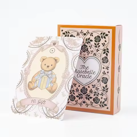 The Rosebelle Oracle cards A 65 Cards English Version Tarot Deck Divination Party Divination Edition Deck Board Playing Games