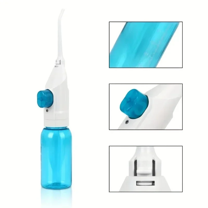 Household High Pressure Oral Irrigator Portable Teeth Clean Water Dental Floss Manual High Pressure Water Toothpick