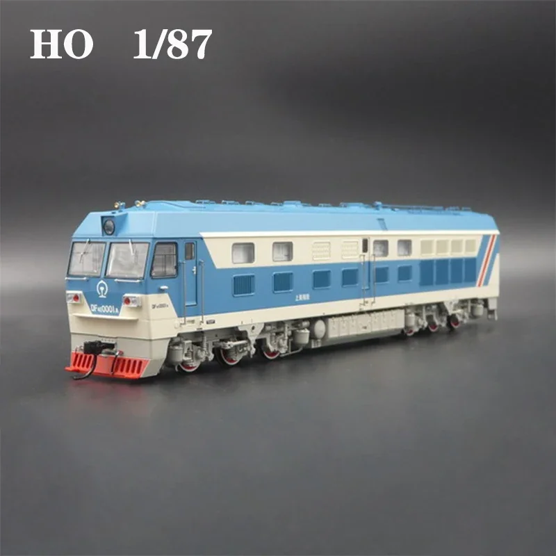 Modelo de tren HO 1/87 Dongfeng 4E DF4E doble motor reconnección locomotora diésel interna colección regalo modelo de juguete