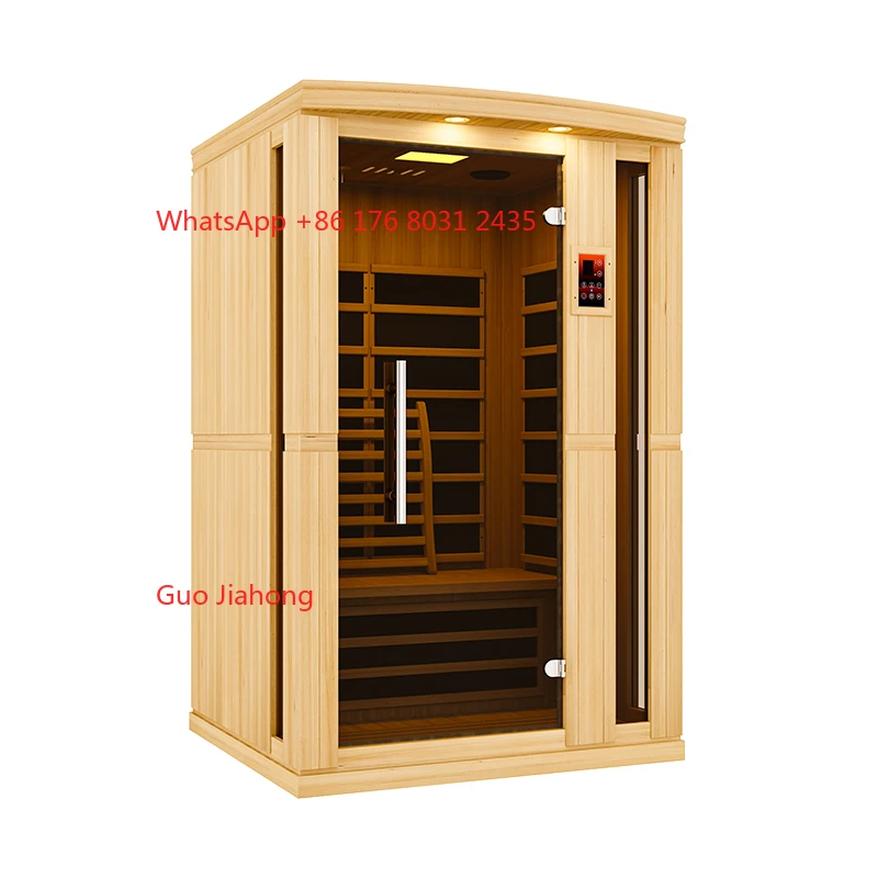 

Wood Side-Opening Low Emf 5 Heating Panels Therapy Indoor Sauna and Steam Room