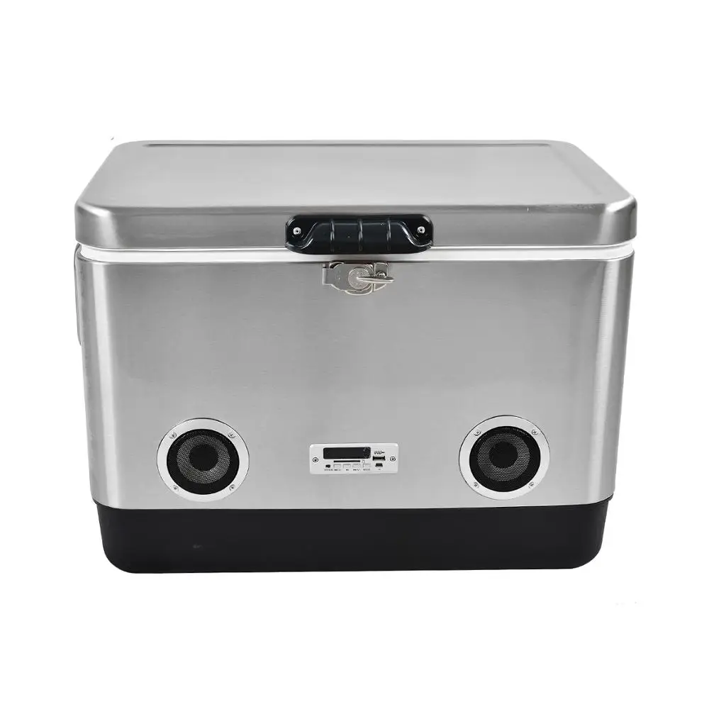 top  sales stainless steel Speaker Ice Cooler Box metal cooler box speaker fishing box