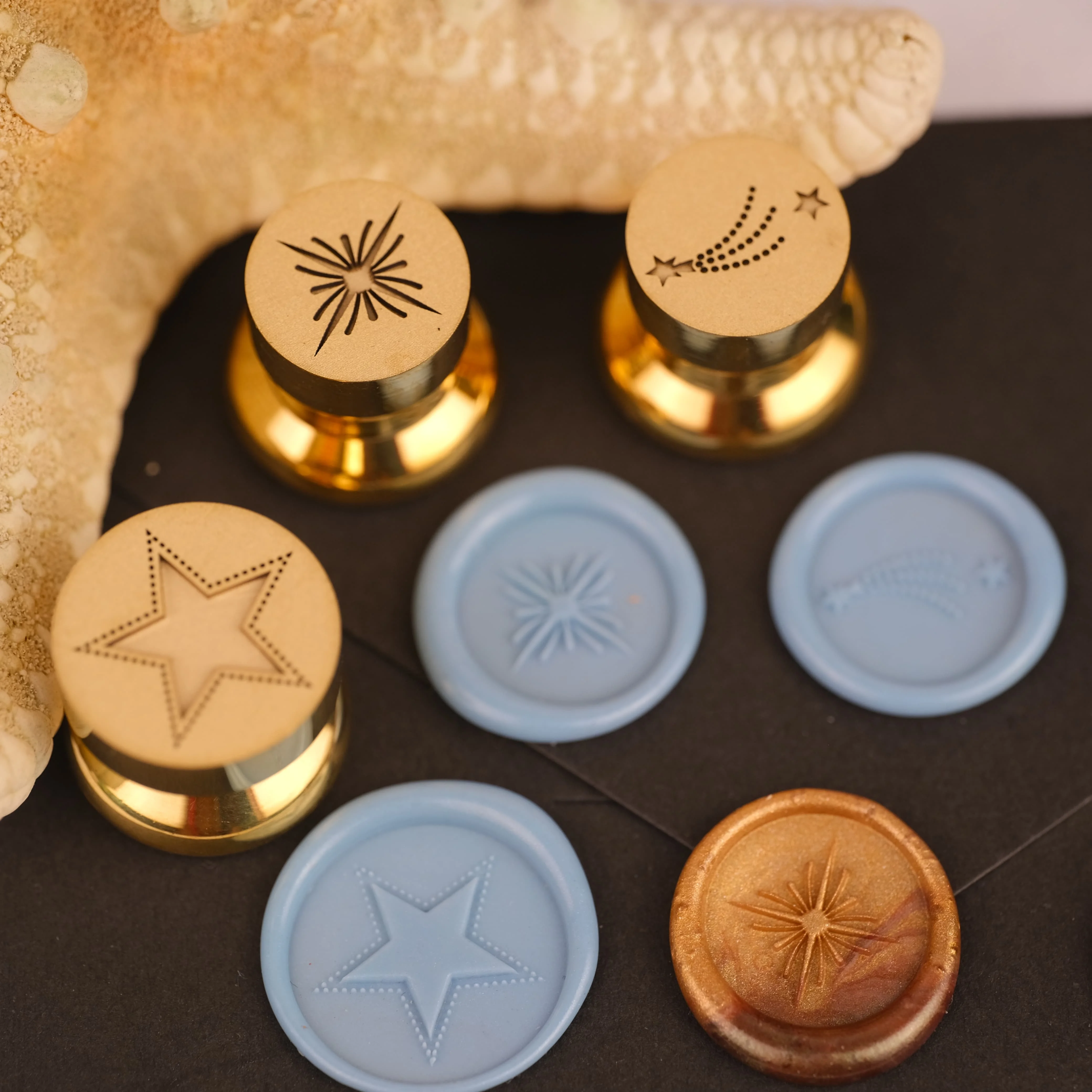 

Штампы с сургучной печатью, оригинальные штампы для справочников, набор из трех головок штампов без ручки для подарочных приглашений