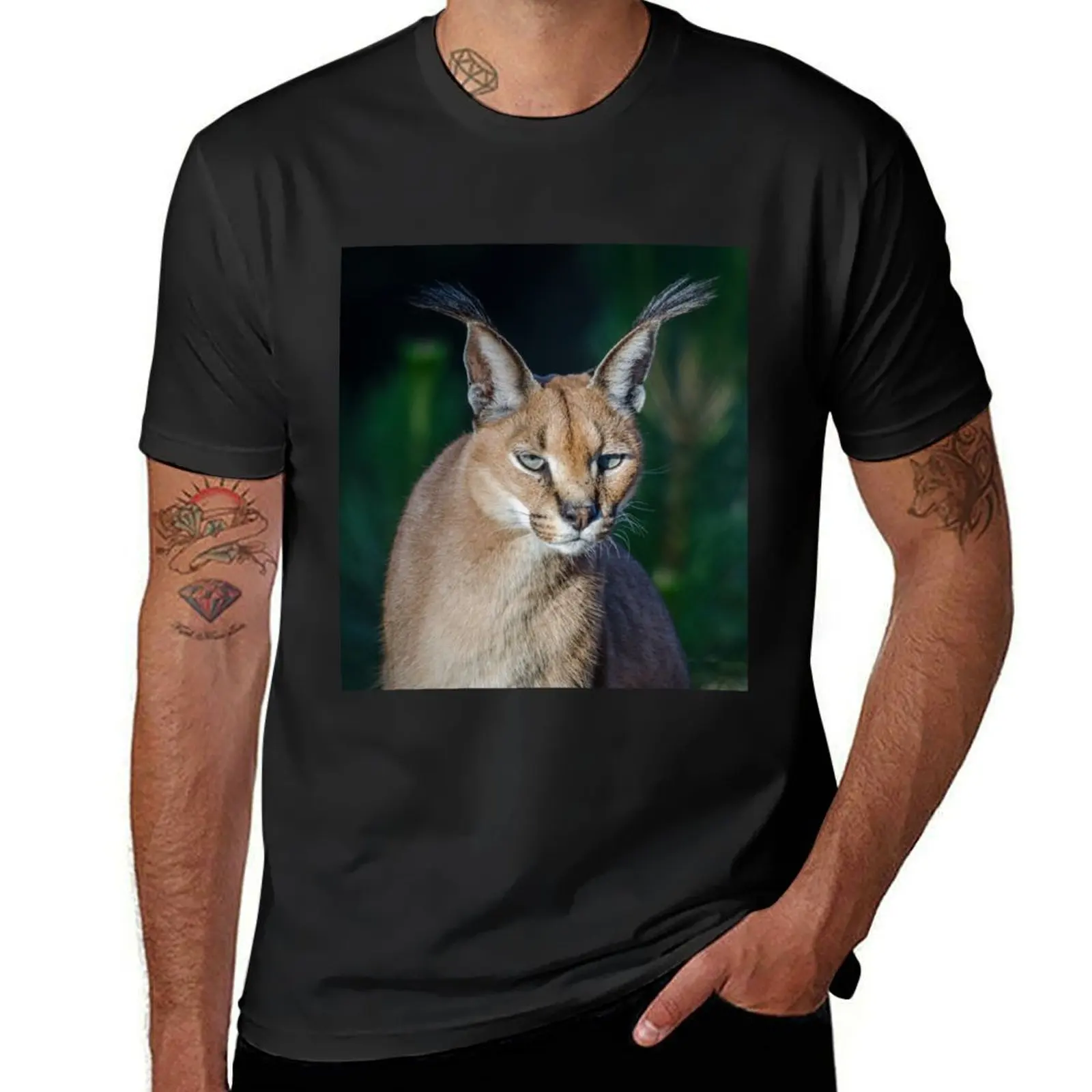 

Футболка Caracal, персонализированная футболка, уличная одежда, бутик одежды на день Святого Валентина, одежда для мужчин