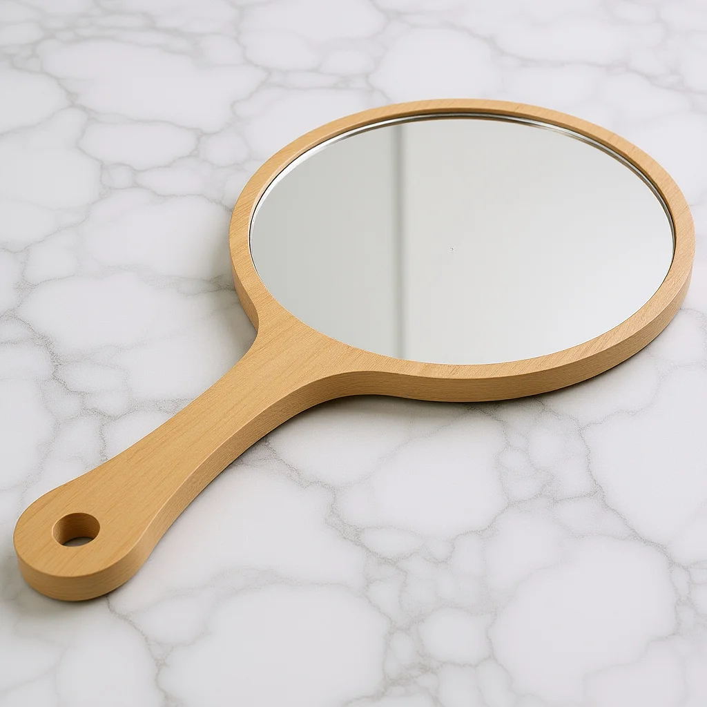 Lusterka ręczne lekkie z uchwytem do makijażu, lusterka kosmetyczne dla kobiet, lusterka ręczne do makijażu.