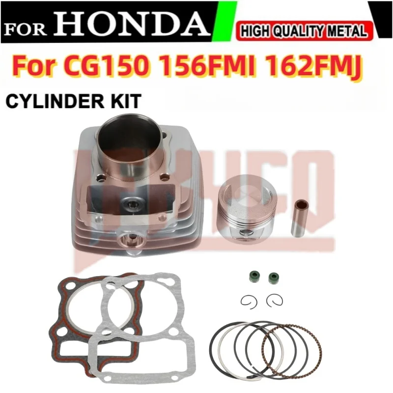 Motorcycle 62mm Engine Parts Cylinder Kit 150CC Big Bore Motor for Honda ZongShen CG125 CG150 GY150 156FMI 162FMJ ATV Motoblock