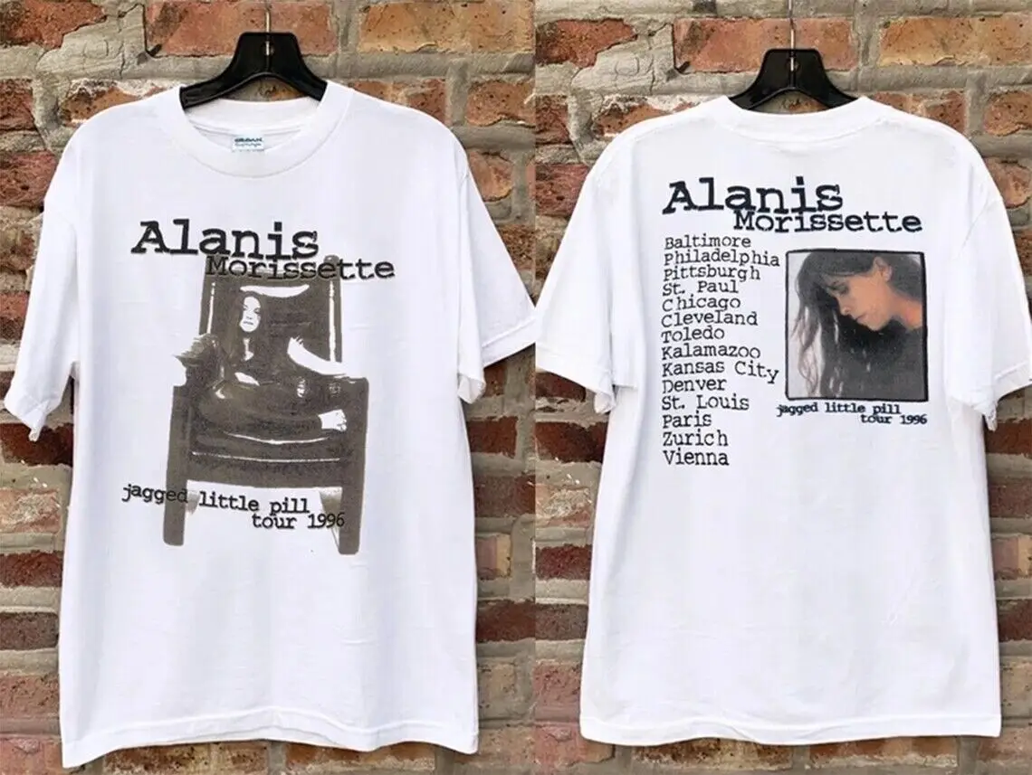 Music Tour 1996 Alanis Morissette Jugged Little Pill Tour T-Shirt Gift For Fans