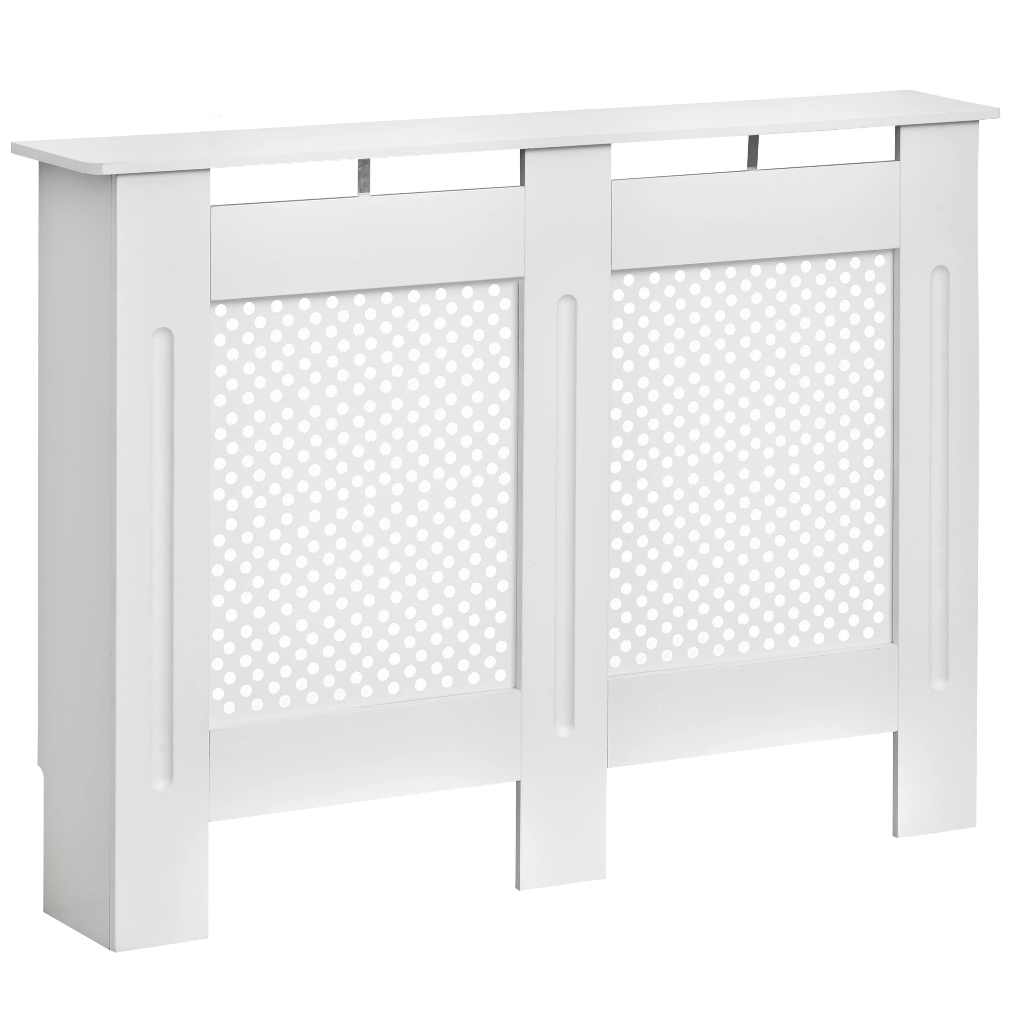 HOMCOM Cubierta para Radiador de Madera Elegante y Moderno 111,5x19x82cm