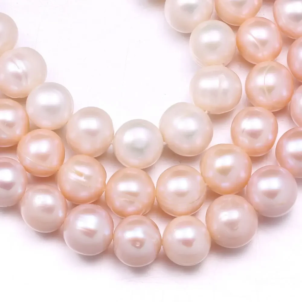 10-11mm Round Spacer Beads Natural Freshwater Pearls Beads for Jewelry Making Supplies DIY Women Necklace Bracelet Accessories