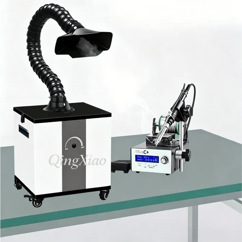 Movable Solder Fume Purifier Air Smoke Filter Odor Removal Machine Environmental Assessment Industrial Air Cleaning Equipment view 5