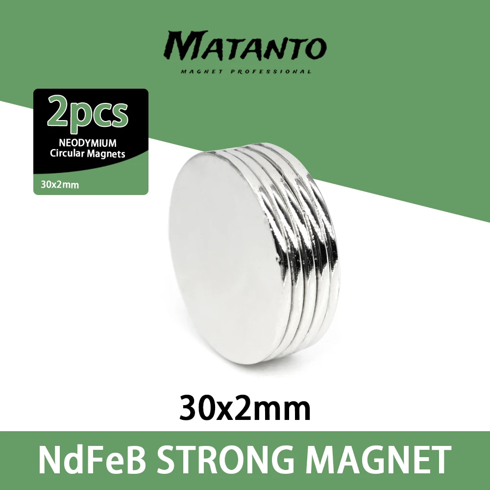 

2/5/10/15/20/30PCS 30x2 Neodymium Magnet N35 Super Strong 30mmx2mm Round Magnetic Disc NdFeB 30x2mm 30*2 mm Search Magnets