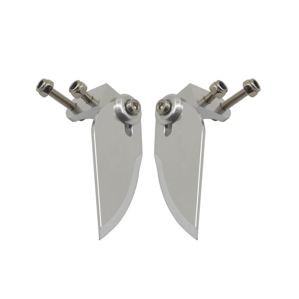 Verstelbare aluminium CNC-stuurvinnen Hoge precisie stuurvinnen 55 mm lengte 21 mm breedte Geschikt voor RC-boten