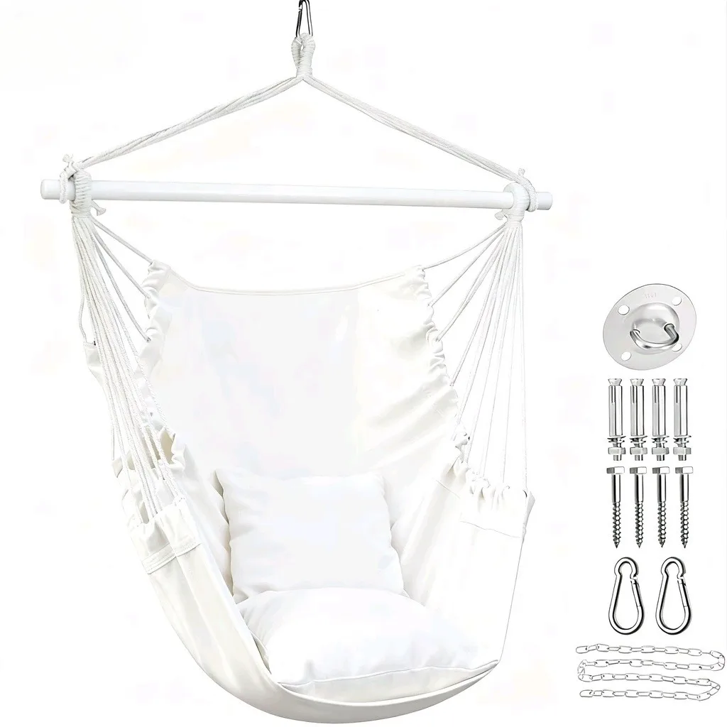 Indoor Outdoor Hanging Chair Dormitory College Student Hammock Chair Lazy Chair Balcony Home Use Swing Chair Thickened Outdoor H