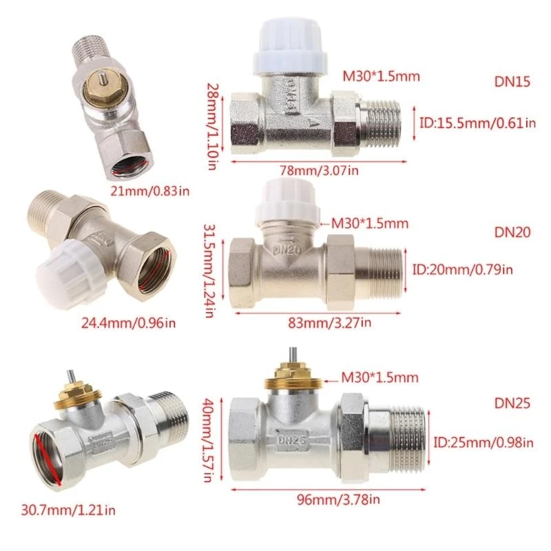 Compact Thermal Actuator DN15 DN20 DN25 Water for Valve Electric Radiator HVAC Thermal Actuator for Valve TRV Multipurpo