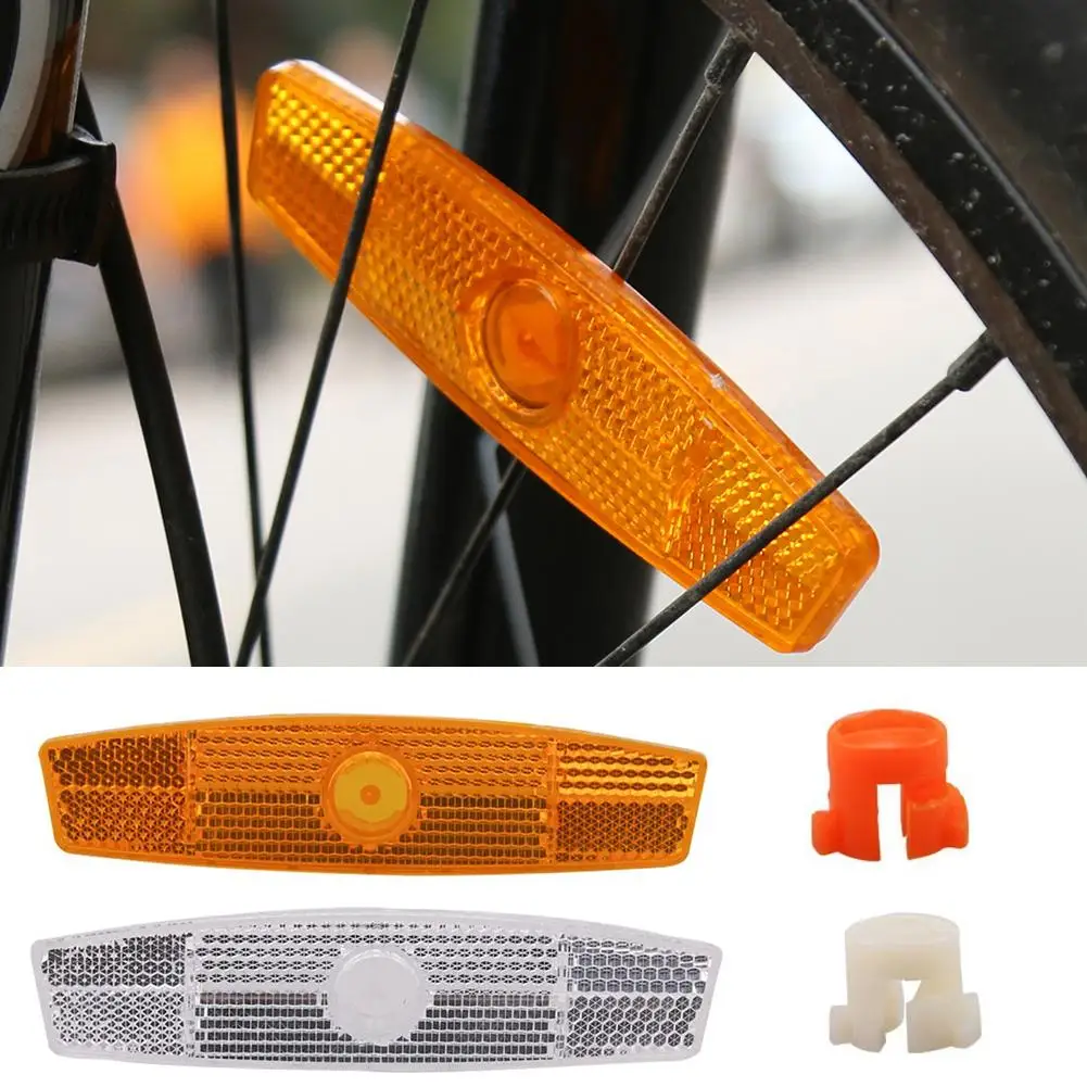 Mountain/road Bike Spoke Wheel Reflector Night Riding Wheel Reflector Spoke Safety Accessories Strip Warning Side Light Tri U3I3