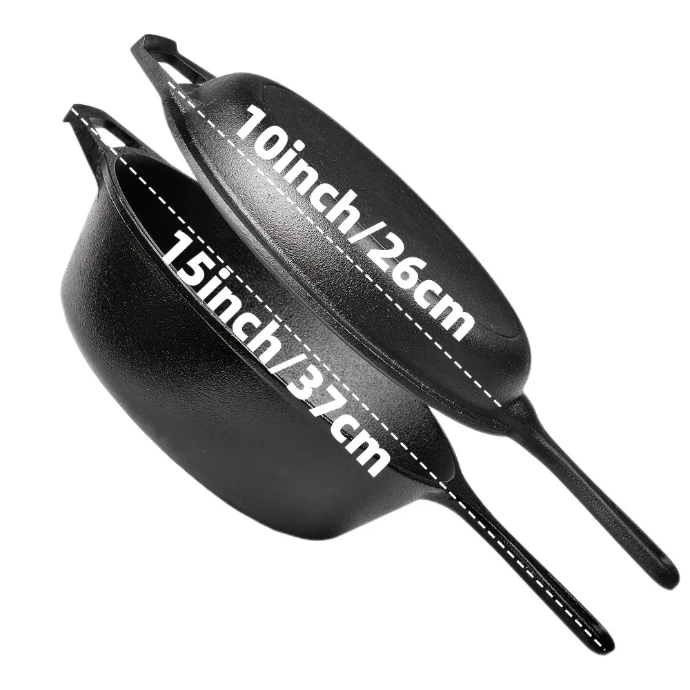 3-Piece Pre-Seasoned Cast Iron Set 3