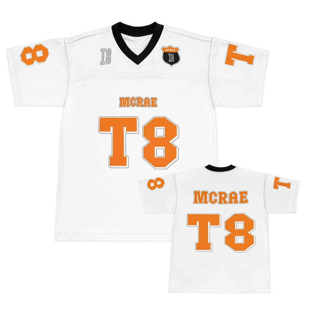 

Classic Retro Football Jersey T Shirt - Vintage Inspired Design with Modern Comfort Fit for True Fans Summer Men Women Tshirt 3