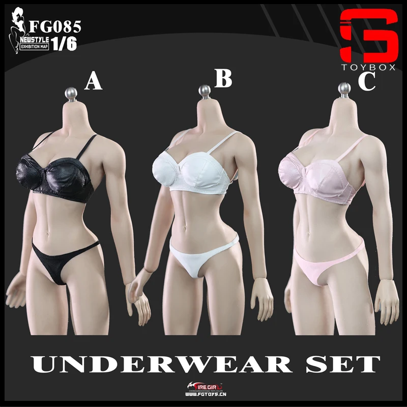 In Stock Fire Girl Toys FG085 1/6 Female Underwear Suit Bra Underpants Set Clothes Model Fit 12'' Action Figure Body