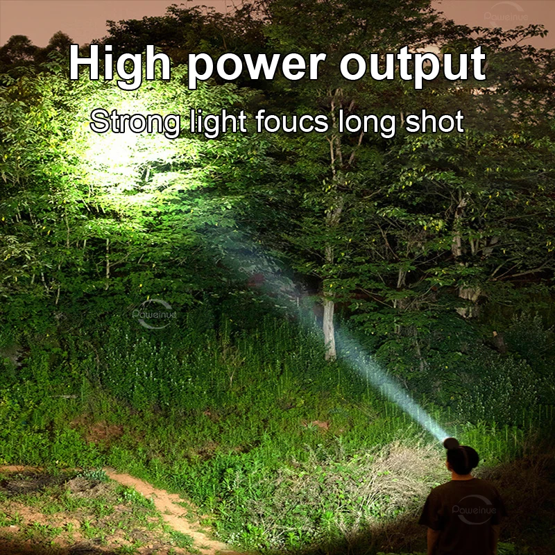 XHP70.2 Super Powerful Headlamp 3*18650 Rechargeable Head Flashlight High Power Headlight Led Head Lamp 2000M Fishing Lantern