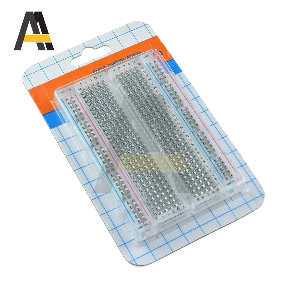 Nuovo Mini Tagliere Senza Saldatura Materiale Trasparente 400 Punti Disponibili FAI DA TE TIE FAI DA TE elettronico PER MB-102 MB102