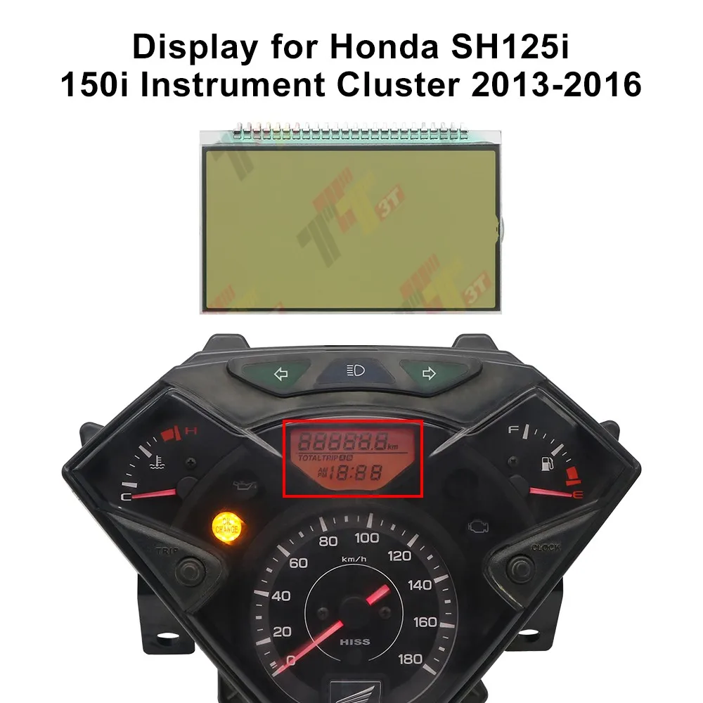 Motorcycle Display for Honda SH125i SH150i SH300i Scooter Instrument Cluster Speedometer LCD Screen Repair view 2