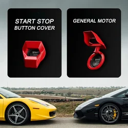 Car One Key Start Cover Car Engine Start Stop Switch Button Cover Decorative Push Button Sticky Cover For Cupra Formentor Versa
