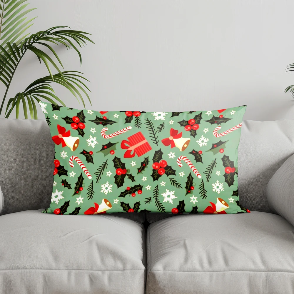 ديكور المنزل عيد الميلاد الرنة نمط وسادة مناسبة ل أريكة غرفة نوم سيارة وسادة غطاء وسادة مستطيلة الظهر وسادة
