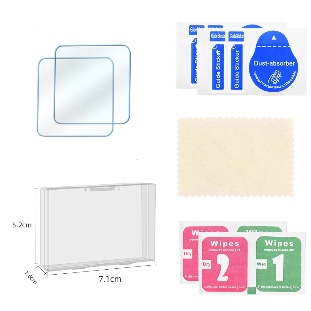 2pcs 9H Tempered Glass Film for DJI RS 4/4 PRO/RS3/3PRO Touch Screen Cover Protector Handheld Gimbal Ronin Stabilizers Films