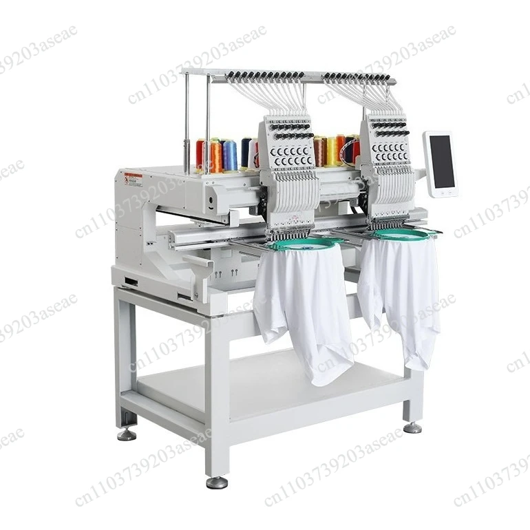 Fully automatic multi-head multi-needle computer double-head embroidery machine