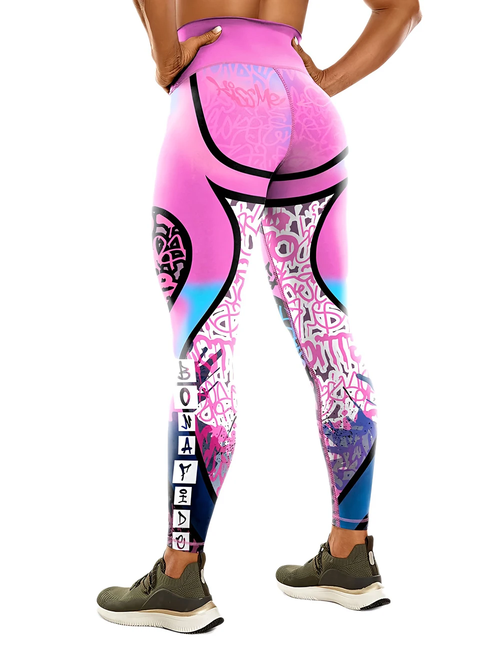 Printed Yoga Pants Tight-Fitting Waist-Lifting Hip-Lifting Leggings High-Elastic Form-Fitting Fitness And Sports Pants Yoga Wear