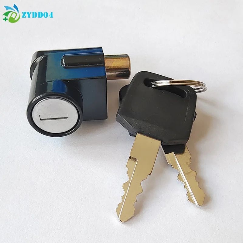 

● Замок для аккумуляторного отсека электровелосипеда, 1 шт., передний замок с большой головкой, противоугонный замок для транспортных средств, замок для аккумулятора