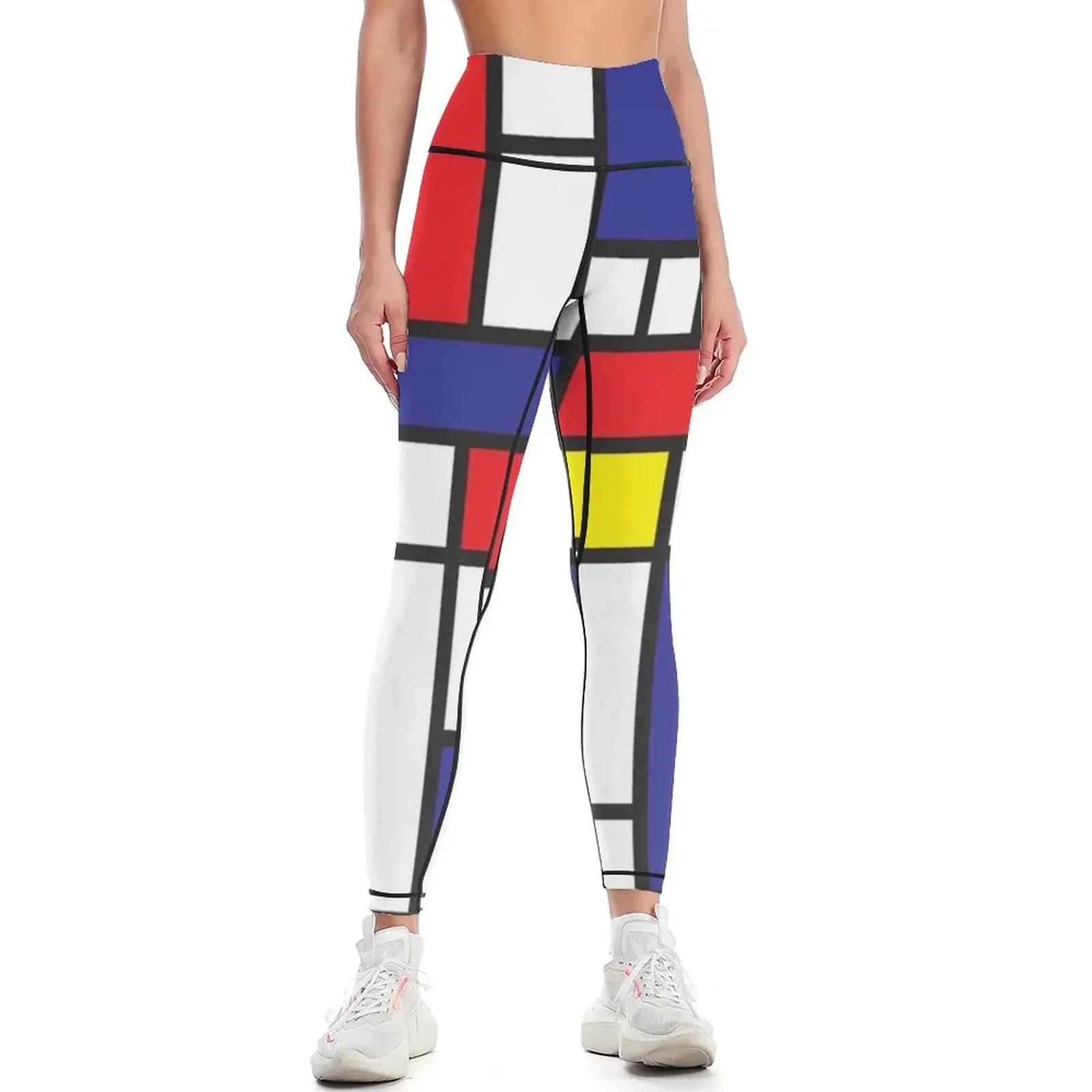 

Mondrian Study I Leggings legging push up gym top gym sportswear woman sportswear for gym Womens Leggings