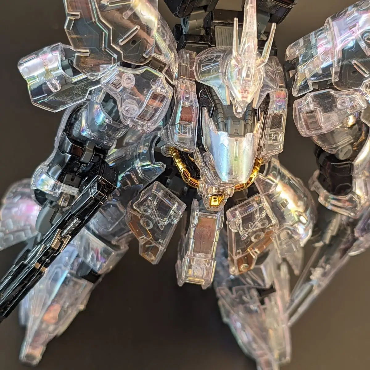 Novo siai sazabi MSN-04 chifre duplo colorido galvanoplastia transparente fukuoka sasabi kit modelo de montagem 1/144 rg figura ação