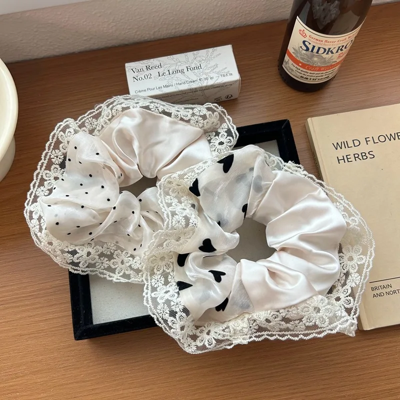 

1 шт., Кружевная повязка на голову в горошек, во французском стиле