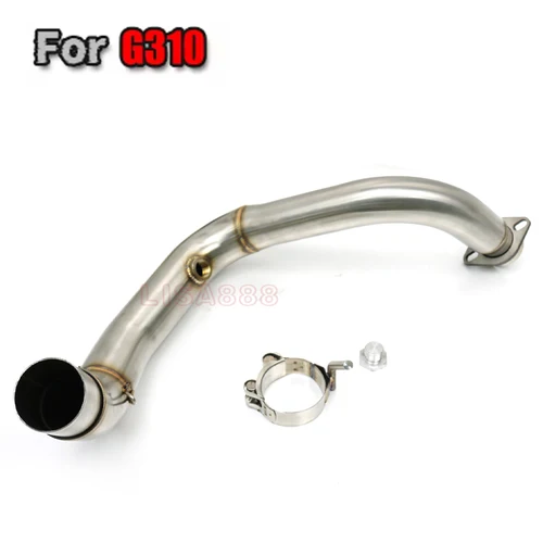 Tubo delantero de escape para motocicleta, antideslizante, para Bmw G310R G310Gs 310R G 310Gs, codo para Pit Bike