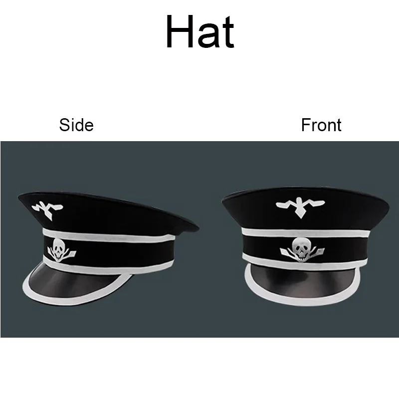 Danganronpa V3 Kokichi Oma Косплей Костюм Президент Ома Косплей Парик Плащ и шляпа Хэллоуин Карнавальные костюмы для вечеринки